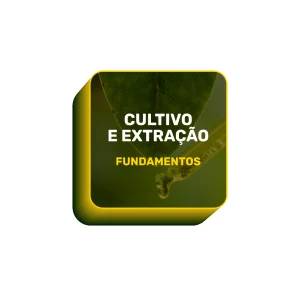 Rótulo do Curso de Cultivo Indoor com o rosto do Cadu no centro.
