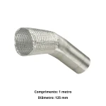 Duto de Alumínio Flexível 125mm (1 metro) - Imagem 2