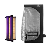 Kit de Cultivo: Painel de LED Bar 320W Samsung LM281B+ Pro + Estufa Cultlight 120x120x200cm