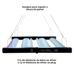 Kit de Cultivo: Painel de LED Bar 320W Samsung LM281B+ Pro + Estufa Cultlight 120x120x200cm - Imagem 7