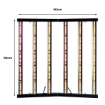Kit de Cultivo Indoor: LED Bar 480W Samsung LM281B+ Pro + Estufa Cultlight 120x120x200cm - Imagem 4