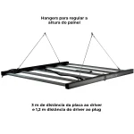 Kit de Cultivo: LED Barra 480W LM281B+ Pro + Estufa BASIC 100x100x200cm (9 a 18 plantas) - Imagem 4