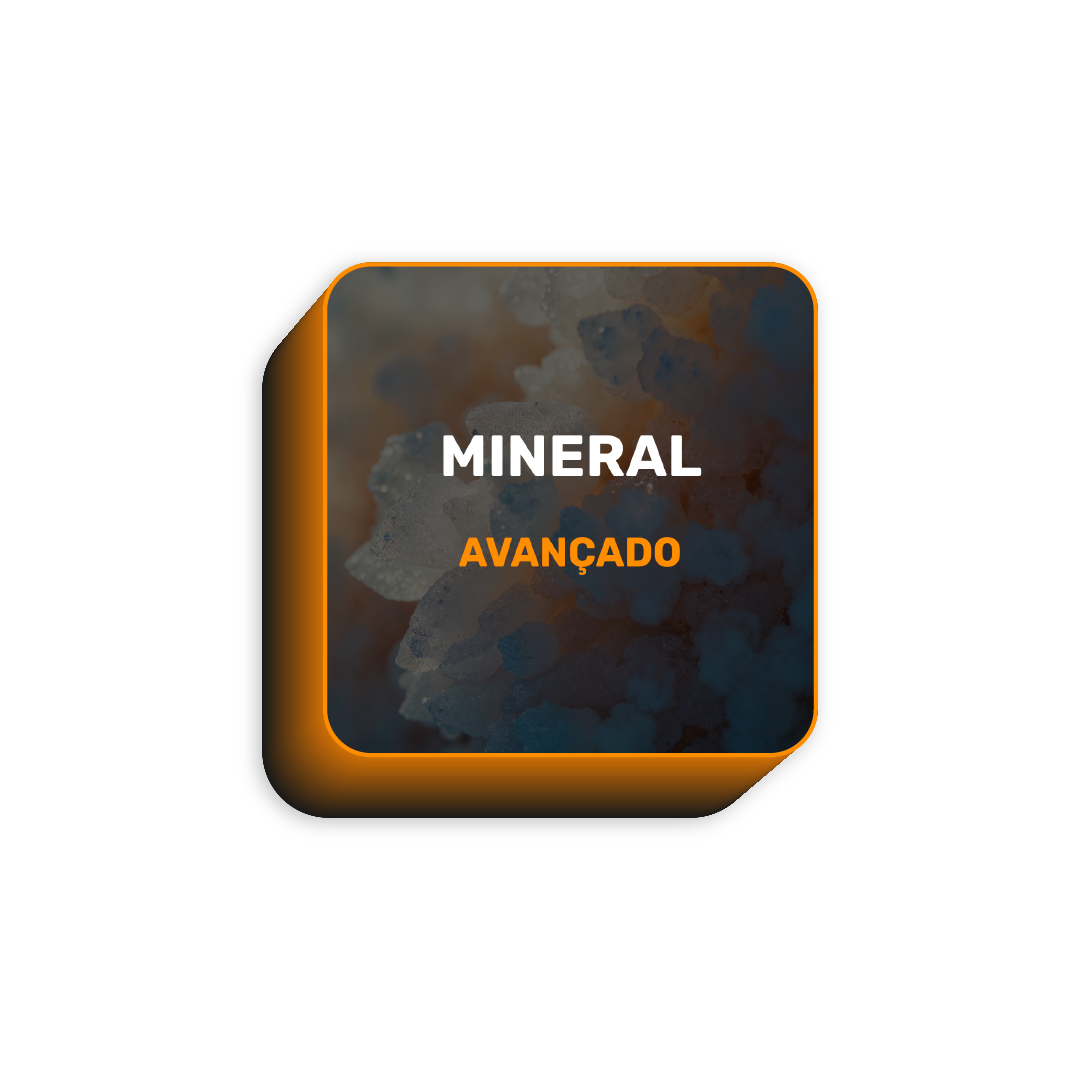 Rótulo do Curso de Cultivo Indoor Mineral com o rosto do Cadu no centro.