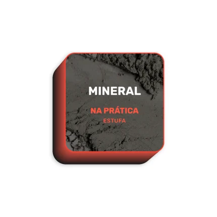 Rótulo do Curso de Cultivo Indoor Mineral em Estufa com o rosto do Cadu no centro.