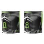 O Saco de Armazenamento Grove Bag 113g possui formato retângular e cor preta fosca.